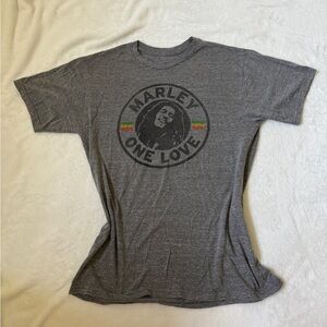Bob Marley One Love Gray T-Shirt